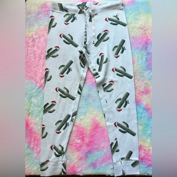 Minor Flawed PINK Victoria Secret Cactus Print Pjs - Picture 3 of 6
